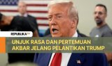 Unjuk Rasa dan Pertemuan Akbar Jelang Pelantikan Trump