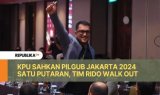 Tim Rido Walk Out Saat Penetapan Hasil Pilgub Jakarta