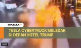 Tesla Cybertruck Meledak di Depan Hotel Trump