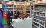 Azerbaijani stand set up at Cairo International Book Fair