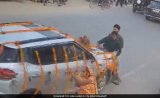 On Camera, SUV Rams Bikers In UP, Sends Them Flying Onto E-Rickshaw