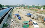 Waterlogging in airport area: Railway filling up waterbody makes things worse